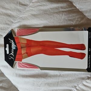 Dreamgirl Red Fishnet Stockings